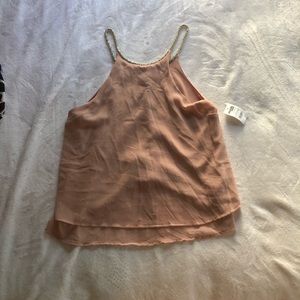 High Neck Chiffon Blouse